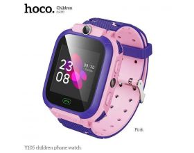 Смарт часы детские HOCO Y105A children phone watch РОЗОВЫЕ