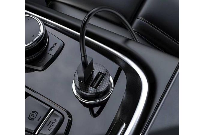 Автомобильное зарядное устройство АЗУ 2USB HOCO DZ3 series 2400mAh (прозрачный)