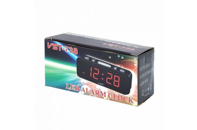 Часы настольные VST 738-6 (белый)