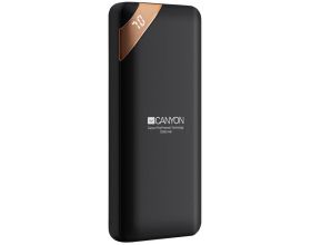 Универсальный дополнительный аккумулятор Power Bank Canyon PB-102 дисплей (10000 mAh) (черный)