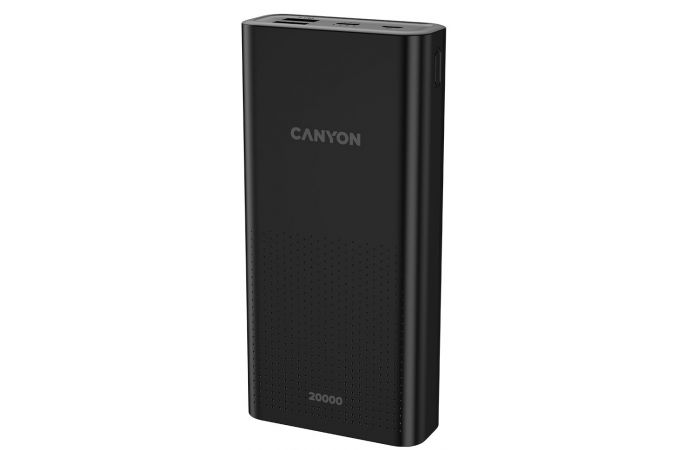 Универсальный дополнительный аккумулятор Power Bank Canyon PB-2001B (20000 mAh) (черный)