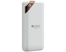 Универсальный дополнительный аккумулятор Power Bank Canyon PB-202 дисплей (20000 mAh) (белый)