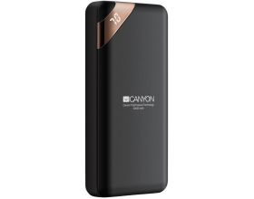 Универсальный дополнительный аккумулятор Power Bank Canyon PB-202 дисплей (20000 mAh) (черный)