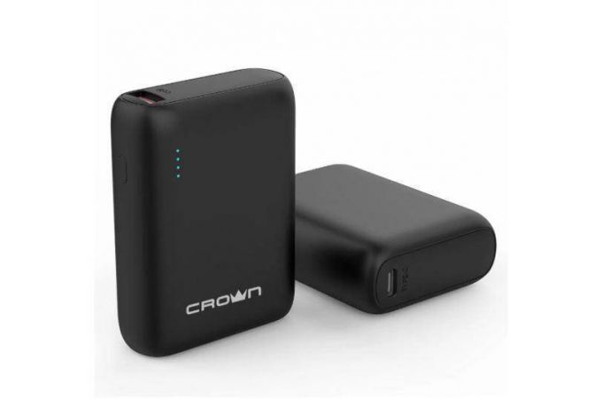 Универсальный дополнительный аккумулятор Power Bank Crown CMPB-1003 (10000 mAh) (черный)