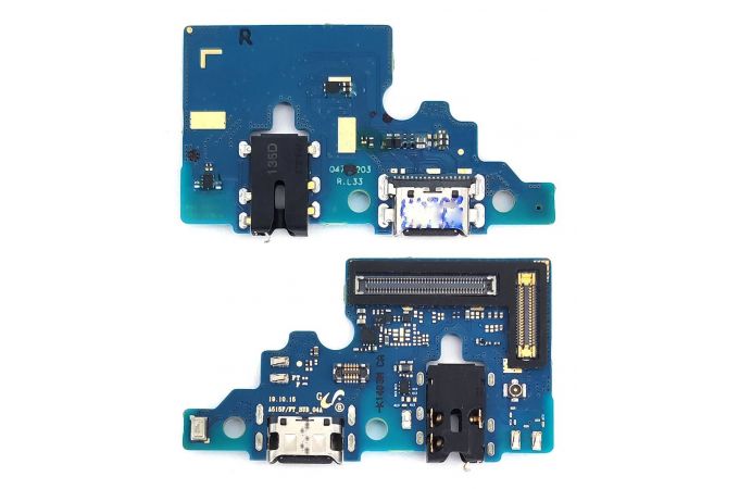 Шлейф для Samsung A515FN Galaxy A51 с разъемом зарядки + разъем гарнитуры (плата) org разбор
