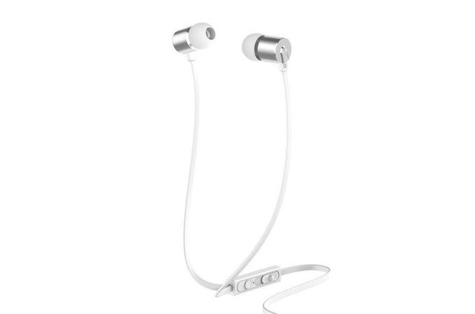 Наушники вакуумные проводные HOCO M63 Ancient sound earphones with mic (серебристый)