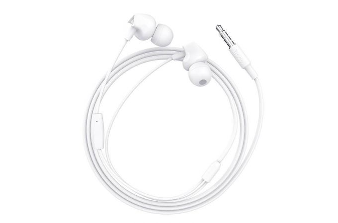 Наушники вакуумные проводные HOCO M60 Perfect sound universal earphones (белый)