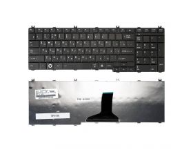 Клавиатура для ноутбука Toshiba Satellite C650, C655, C655D, C660, L650, L655, L670, L675 Series. Плоский Enter. Черная, без рамки. PN: NSK-TN0GQ.