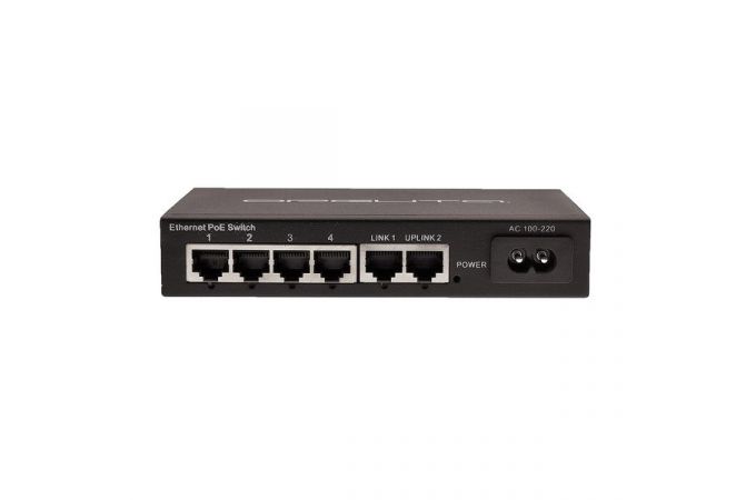 POE коммутатор Орбита OT-VNP35 (4poe+2lan порта)