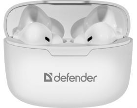 Наушники вакуумные беспроводные Defender Twins 903 Bluetooth (белый)