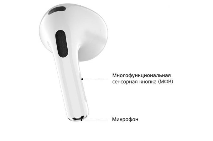 Наушники вакуумные беспроводные Deppa (44192) Air Nova Bluetooth (белый)