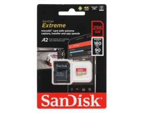 Карта памяти microSDXC SanDisk 256GB Extreme A2 190Mb/s SDSQXAV-256G-GN6MN (UHS-I U3, Class 10)