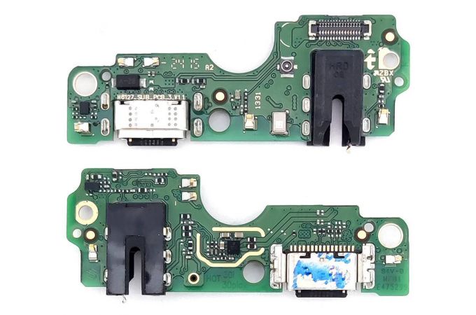 Шлейф для Infinix Hot 30i (X669D)/ Itel S23 (S665L) с разъемом зарядки + разьем гарнитуры (плата) HQ