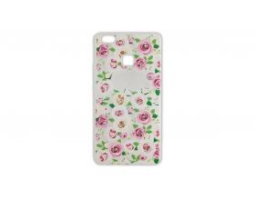 Чехол для Huawei Honor P9 Lite прозрачный с рисунком и стразами (в ассортименте)