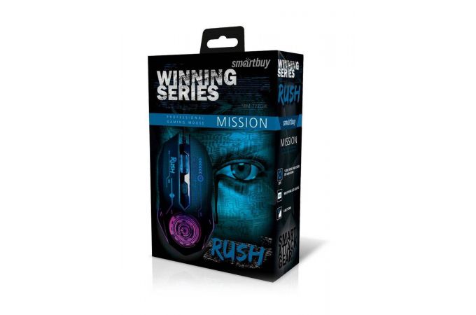 Мышь игровая проводная Smartbuy RUSH Mission (SBM-727G-K) (черный)
