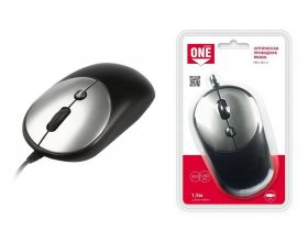 Мышь проводная Smartbuy ONE 382 (SBM-382-G) (черно-серый металлик)