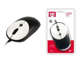 Мышь проводная Smartbuy ONE 382 (SBM-382-W) (черно-белый)