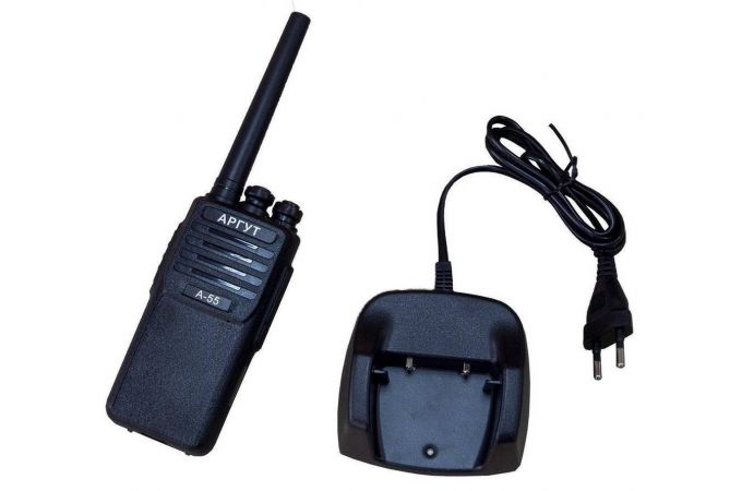 Рация Аргут А-55 (400-470 MHz-UHF) (LPD+PMR)  Li-ION 2600 mAh,З/У