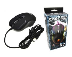 Мышь игровая проводная N7 (черный)