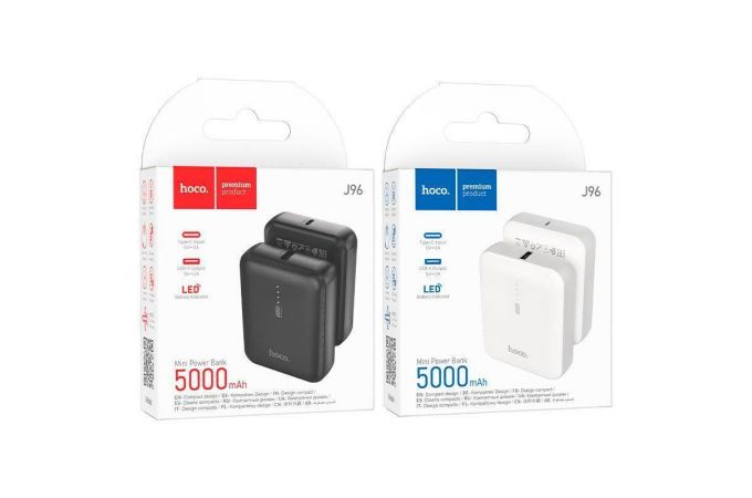 Универсальный дополнительный аккумулятор Power Bank HOCO J96 (5000 mAh) (черный)
