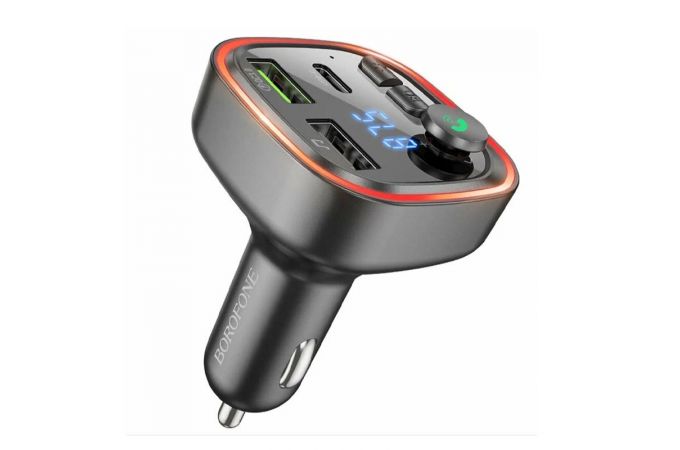 FM-Модулятор BOROFONE BC48 Broad QC3.0 car BT FM transmitter