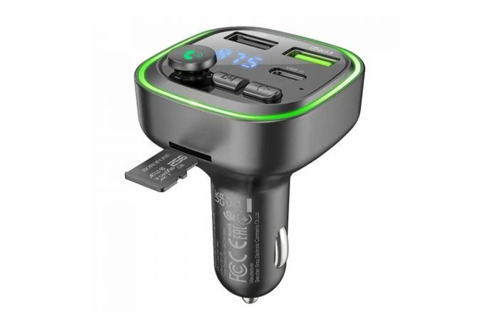 FM-Модулятор BOROFONE BC48 Broad QC3.0 car BT FM transmitter