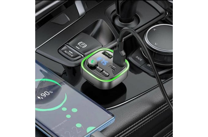 FM-Модулятор BOROFONE BC48 Broad QC3.0 car BT FM transmitter