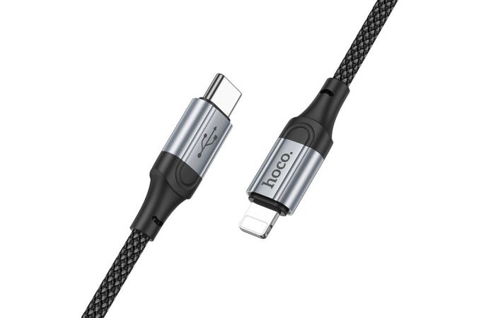 Кабель USB Type-C - Lightning HOCO X102 PD20W 3A (черный) 1м