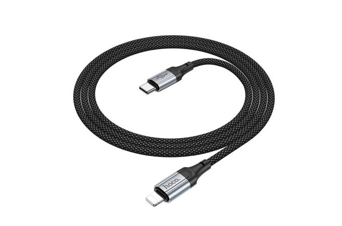 Кабель USB Type-C - Lightning HOCO X102 PD20W 3A (черный) 1м