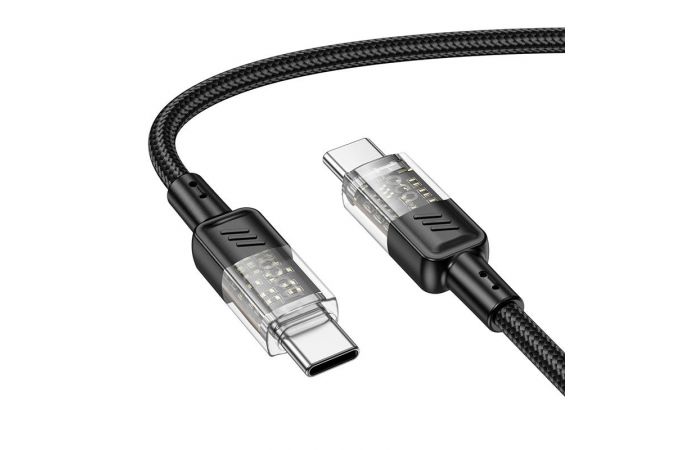 Кабель USB Type-C - USB Type-C HOCO U129 60W (черный) 1м