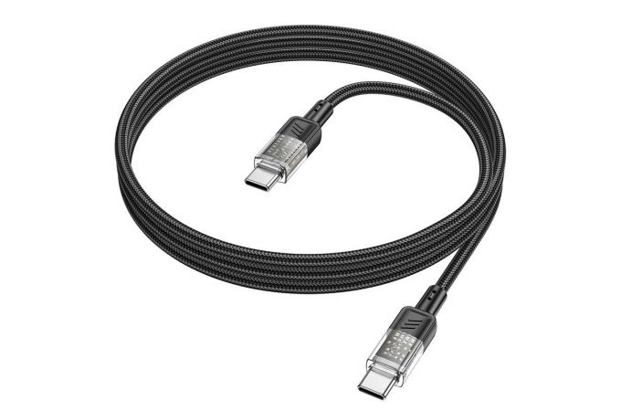 Кабель USB Type-C - USB Type-C HOCO U129 60W (черный) 1м