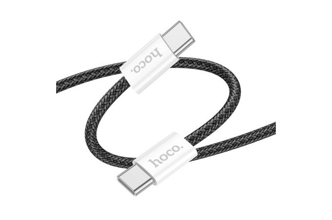 Кабель USB Type-C - USB Type-C HOCO X104 PD60W (черный) 1м