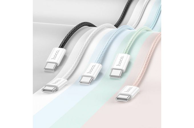 Кабель USB Type-C - USB Type-C HOCO X104 PD60W (черный) 1м