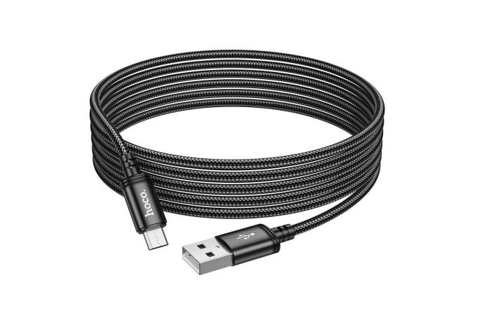 Кабель USB - MicroUSB HOCO X91 (черный) 3м