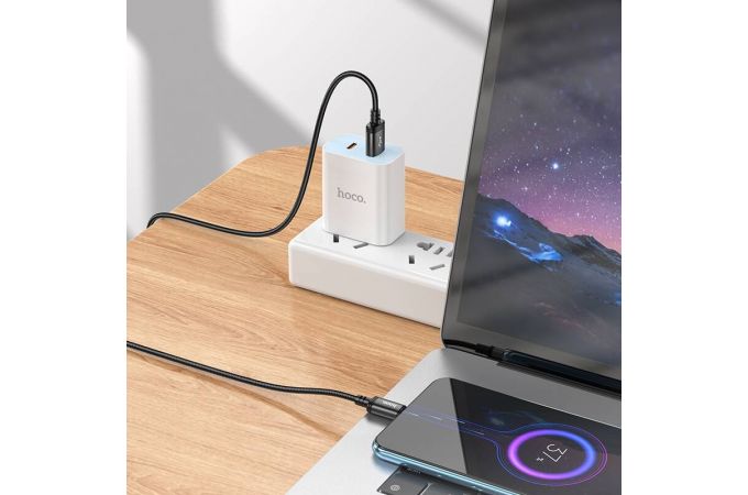 Кабель USB - MicroUSB HOCO X91 (черный) 3м