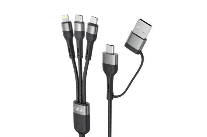 Кабель USB 6 в 1 XO NB254 multifunctional Black