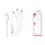 Кабель USB 3 в 1 XO NB230 2.4A Rock series White