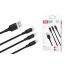Кабель USB 3 в 1 XO NB173 Black