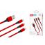 Кабель USB 3 в 1 XO NB173 Red