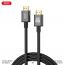 Кабель HDMI to HDMI XO GB017A Metal Adapter Cable 3M Tranish