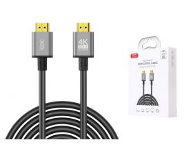 Кабель HDMI to HDMI XO GB017B Metal Adapter Cable 5M Tranish