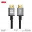 Кабель HDMI to HDMI XO GB017B Metal Adapter Cable 5M Tranish