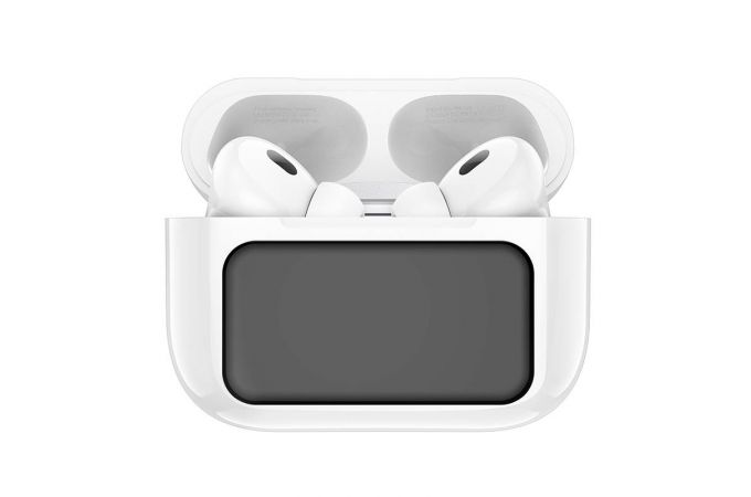 Наушники вакуумные беспроводные с экраном HOCO EW72 Soar true wireless ANC Noise Reduction touch screen BT headset (белый)