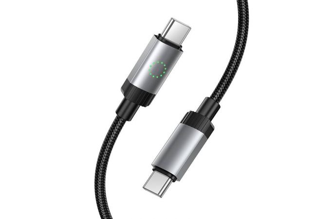 Кабель USB Type-C - USB Type-C HOCO X117 Star 60W (золотой) 1м