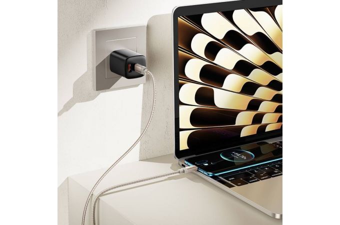 Кабель USB Type-C - USB Type-C HOCO X117 Star 60W (золотой) 1м