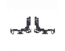 Шлейф с разъемом зарядки iPhone 14 Оригинал Снятый (Черный)