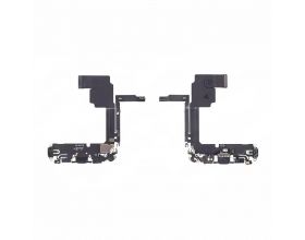 Шлейф для iPhone 15 Pro с разъемом зарядки (синий) org разбор