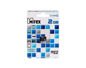 Карта памяти Mirex 2GB MicroSD без адаптера