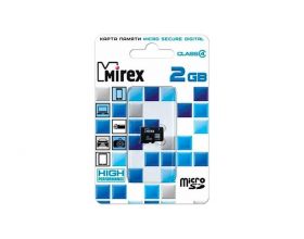 2.Карта памяти Mirex 2GB MicroSD c адаптером