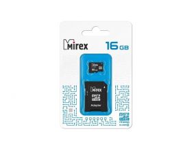 Карта памяти Mirex 16GB MicroSD (Сlass4) с адаптером